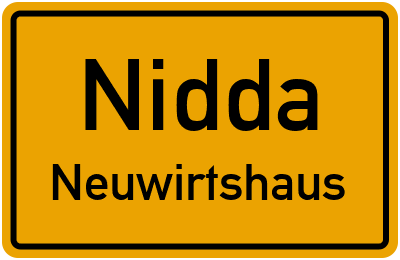 Straßenverzeichnis Nidda Neuwirtshaus