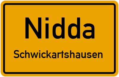 Straßenverzeichnis Nidda Schwickartshausen