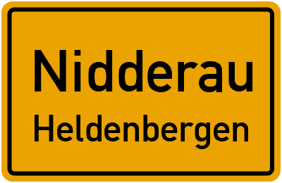Straßenverzeichnis Nidderau Heldenbergen