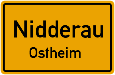 Straßenverzeichnis Nidderau Ostheim