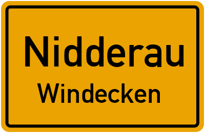 Straßenverzeichnis Nidderau Windecken
