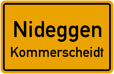 Straßenverzeichnis Nideggen Kommerscheidt