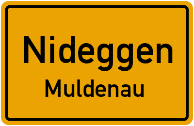 Ortsschild Nideggen Muldenau