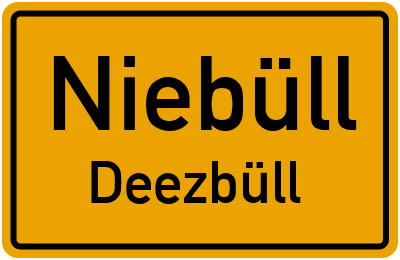 Straßenverzeichnis Niebüll Deezbüll