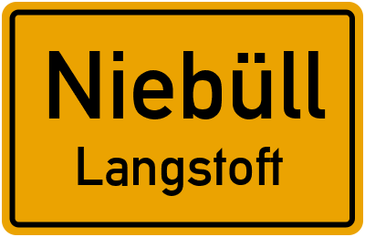 Straßenverzeichnis Niebüll Langstoft