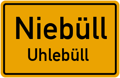 Straßenverzeichnis Niebüll Uhlebüll