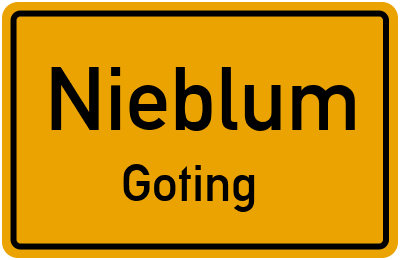 Straßenverzeichnis Nieblum Goting