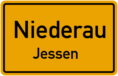 Straßenverzeichnis Niederau Jessen