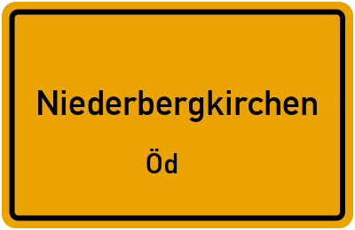 Straßenverzeichnis Niederbergkirchen Öd