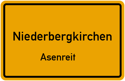 Straßenverzeichnis Niederbergkirchen Asenreit