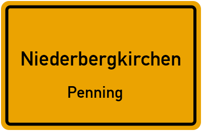 Straßenverzeichnis Niederbergkirchen Penning