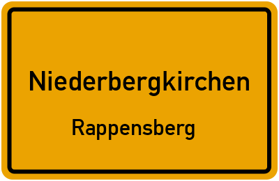 Straßenverzeichnis Niederbergkirchen Rappensberg