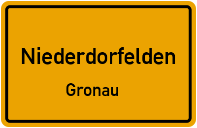 Straßenverzeichnis Niederdorfelden Gronau