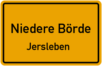Straßenverzeichnis Niedere Börde Jersleben