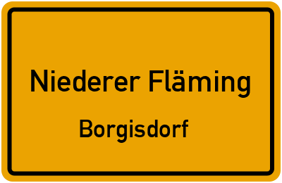 Straßenverzeichnis Niederer Fläming Borgisdorf