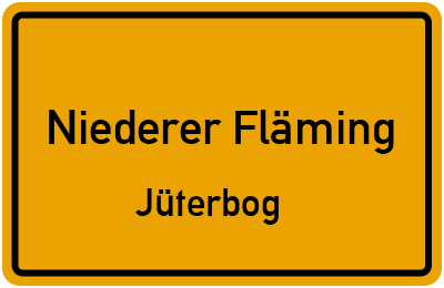 Straßenverzeichnis Niederer Fläming Jüterbog