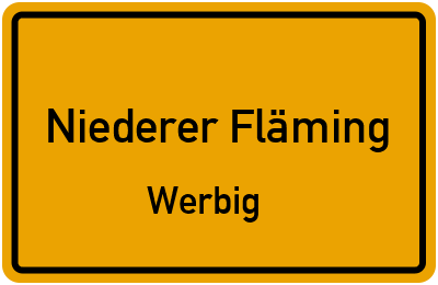 Straßenverzeichnis Niederer Fläming Werbig