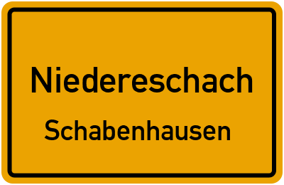 Ortsschild Niedereschach Schabenhausen