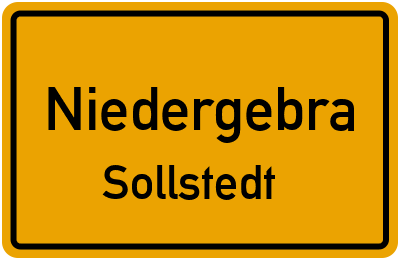 Straßenverzeichnis Niedergebra Sollstedt