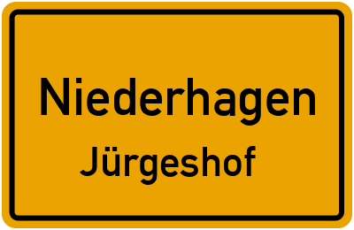 Straßenverzeichnis Niederhagen Jürgeshof