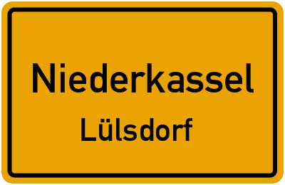 Ortsschild Niederkassel Lülsdorf