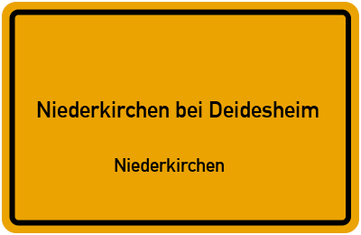Straßenverzeichnis Niederkirchen bei Deidesheim Niederkirchen