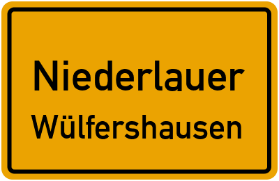 Straßenverzeichnis Niederlauer Wülfershausen