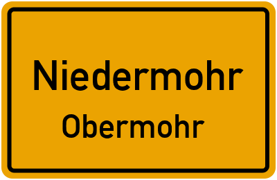 Straßenverzeichnis Niedermohr Obermohr