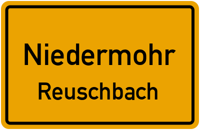 Straßenverzeichnis Niedermohr Reuschbach