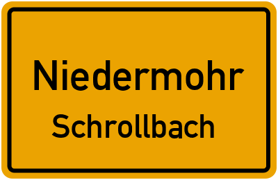 Straßenverzeichnis Niedermohr Schrollbach