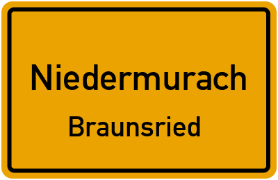 Straßenverzeichnis Niedermurach Braunsried