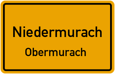 Straßenverzeichnis Niedermurach Obermurach