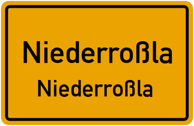 Straßenverzeichnis Niederroßla Niederroßla