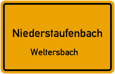 Straßenverzeichnis Niederstaufenbach Weltersbach