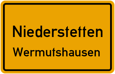 Straßenverzeichnis Niederstetten Wermutshausen