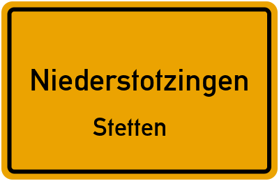 Straßenverzeichnis Niederstotzingen Stetten