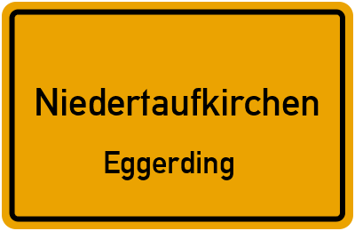 Ortsschild Niedertaufkirchen Eggerding