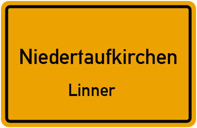 Ortsschild Niedertaufkirchen Linner