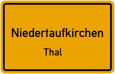 Straßenverzeichnis Niedertaufkirchen Thal
