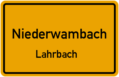 Straßenverzeichnis Niederwambach Lahrbach