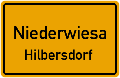 Straßenverzeichnis Niederwiesa Hilbersdorf