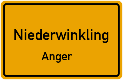 Straßenverzeichnis Niederwinkling Anger