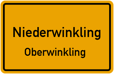 Straßenverzeichnis Niederwinkling Oberwinkling