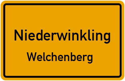 Straßenverzeichnis Niederwinkling Welchenberg