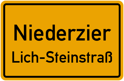 Straßenverzeichnis Niederzier Lich-Steinstraß