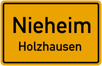 Ortsschild Nieheim Holzhausen