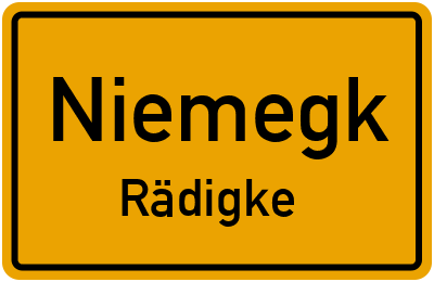 Straßenverzeichnis Niemegk Rädigke