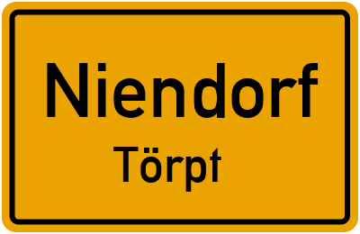 Straßenverzeichnis Niendorf Törpt