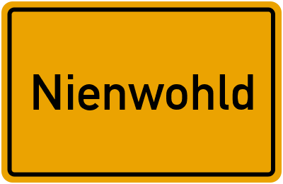 Ortsschild von Nienwohld in Schleswig-Holstein