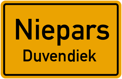 Straßenverzeichnis Niepars Duvendiek